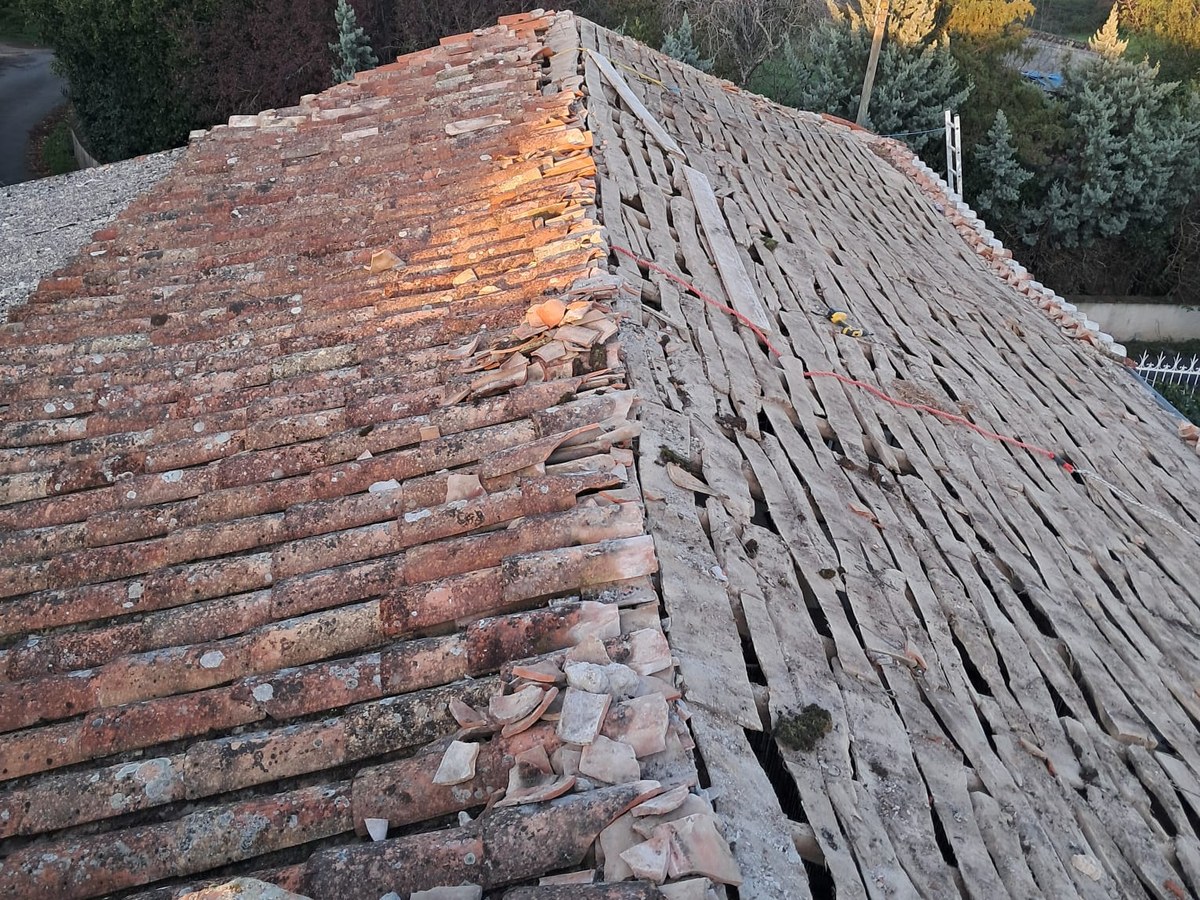 Toiture avant rénovation complète